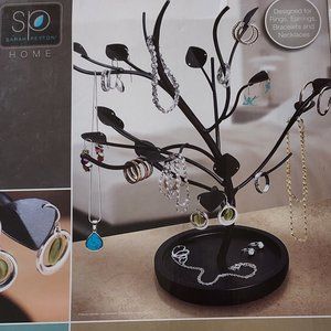 Sarah Peyton Home Metal with Black Matte Finish Jewelry Tree NWT